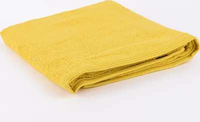 Produktbild von Frottee Handtuch Duschtuch Gästetuch senfgelb Größe  Saunatuch 100 x 150 cm
