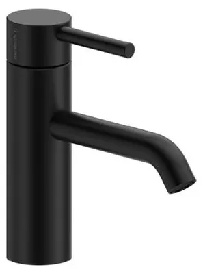 Produktbild von Herzbach DEEP BLACK Waschtisch-Einlochbatterie M-Size 130mm Niederdruck ohne Ablauf Schwarz matt