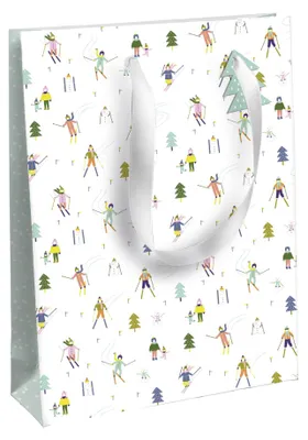Produktbild von Clairefontaine Weihnachts-Geschenktüte "Schnee" mittel
