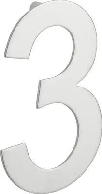 Image de Chiffre 3 à visser, inox, H.100mm - THIRARD