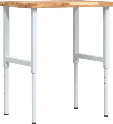 Produktbild von vidaXL Werkbank 80x60x(73-99,5) cm Massivholz Akazie Rechteckig