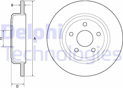 Produktbild von 2x DELPHI Bremsscheibe BG4772C für JEEP GRAND CHEROKEE IV (WK WK2) 63 4mm 330mm