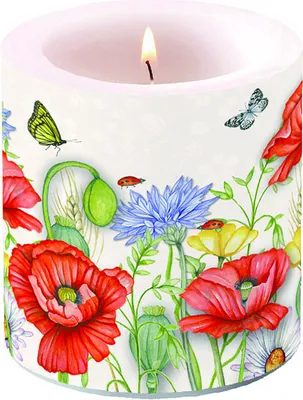 Produktbild von A - Kerze klein – Candle small – Format: Ø 7,5 cm x 9 cm –