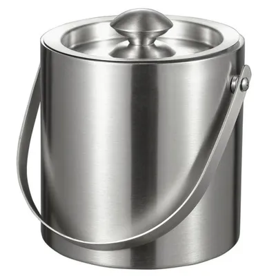 Produktbild von Edelstahl Eiseimer - Eiseimer mit Deckel - Champagnerkühler - Getränkekühler - Sektkühler - Weinkühler - Barzubehör - Cocktails