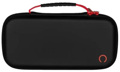 Produktbild von Konix 61889000085, Hartschalenkoffer, Nintendo, Schwarz, Rot, Nintendo Switch, Nintendo Switch OLED, Stoßfest, Kratzresistent, Reißverschluss