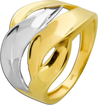 Produktbild von Bicolor Damenring Gold Weißgold 333 8 Karat 20