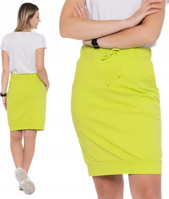 Productafbeelding van Rok – damesrok, maat S – groene minirok – joggingrok – aansluitende rok