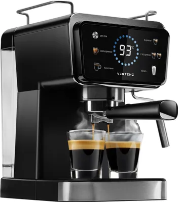 Produktbild von VERTENZ Puro 40 Kaffeemaschine | Automatikprogramme: einfacher Espresso, doppelter Espresso, Americano, kalter Espresso, Milchaufschäumen für Cappucci