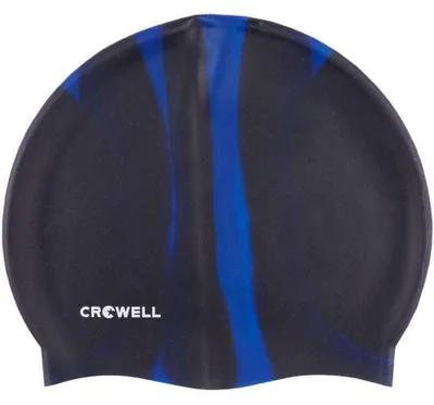 Obrázok produktu pre Crowell – kúpacia čiapka „Multi Flame 01“, silikón PP9267 (jednotná veľkosť) (čierna/modrá)