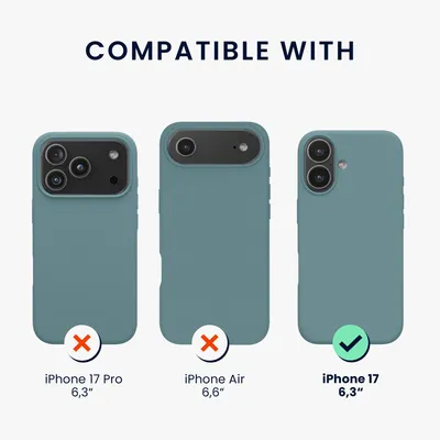Produktbild von kwmobile Handyhülle für iPhone 17 Hülle, für iPhone 17 Case - Hülle Silikon - kabelloses Laden - Antique Stone