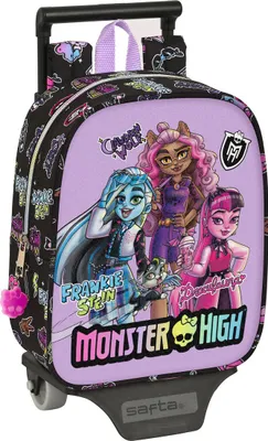Immagine prodotto di Monster High Creep Nero 22 x 27 x 10 cm Zaino scuola a rotelle Monster High Creep Nero 22 x 27 x 10 cm