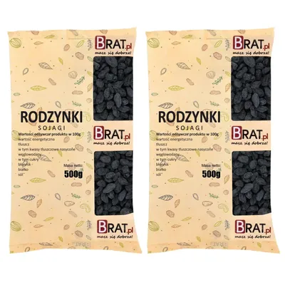 Zdjęcie produktu dla Rodzynki Sojagi 1kg (2x500g)