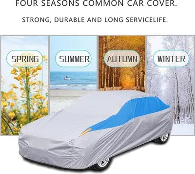 Productafbeelding van Famanu autostoelhoes, waterdicht, voor sedans - zilver, 510x195x175 cm