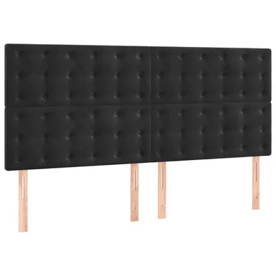 Obrázok produktu pre vidaXL Čelo postele čierne 180x5x118/128 cm zamat