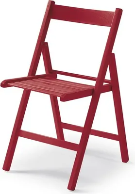 Image de CasaDolce chaise pliante HARE ROT, set de 4, 43x48x79 cm, bois massif