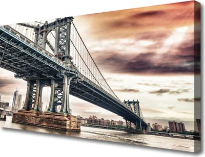 Produktbild von Tulup Leinwand-Bilder 100x50 Wandbild Canvas Kunstdruck Brücke Architektur