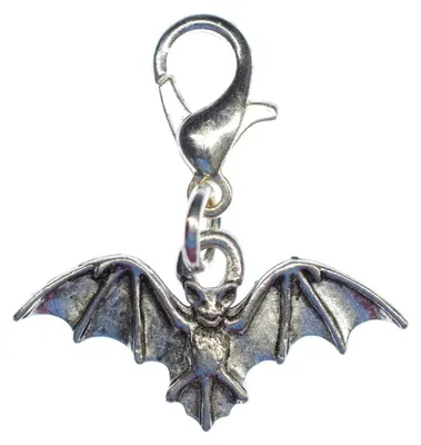 Produktbild von Fledermaus Charm Anhänger Miniblings Bettelanhänger Vampir Halloween versilbert