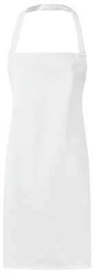 Image de Premier - Tablier à bavette « Essential » LT4338 (taille unique) (blanc)