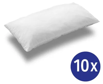 Zdjęcie produktu dla 10 sztuk poduszek z mikrofibry CloudComfort Basic, 40 x 80 cm