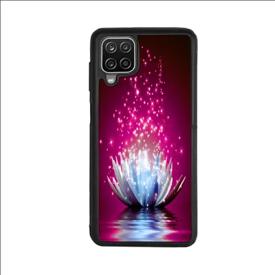 Produktbild von TPU Silikon Hülle für Samsung Galaxy A12 Handy Cover Case Schutzhülle Handyhülle Bumper MOTIV 255 Lotus Blume
