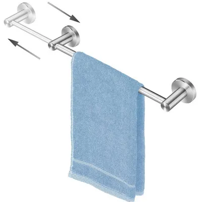 Immagine prodotto di Portasciugamani estensibile, da 40 a 70 cm, in cromo, in acciaio inossidabile, per cucina o bagno