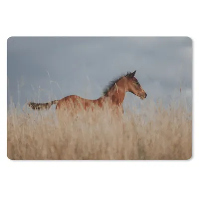 Produktbild von MuchoWow® Mauspad Mousepad Pferd - Luft - Gras 27x18 cm - Mousepads - Maus Mat - Pad - Mausunterlage - Büroartikel - Desk Matten