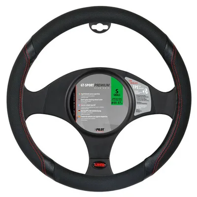 Obrázek produktu pro Potah volantu PILOT TPE GT-SPORT ze skeentexu pro kola 35-37 cm černý