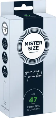 Immagine prodotto di Mister Size, preservativi da 47 mm, 10 pezzi