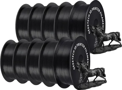 Obrázek produktu pro 3D filament, vysoce pevný, šetrný k životnímu prostředí, PLA černý 10 kg