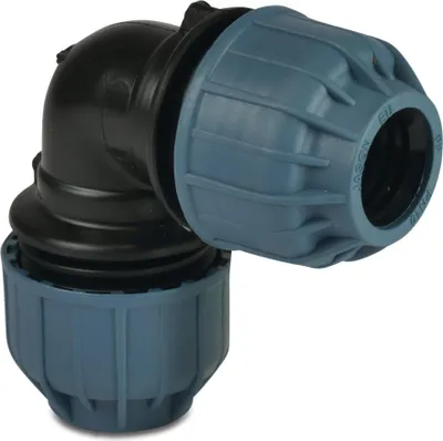 Obrázok produktu pre Jason koleno 90° PP 32mm svorka 10bar
