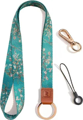 Produktbild von Schlüsselanhänger mit Schlüsselhalter und ID-Halter, 1 Stück, Leder, Schwarz