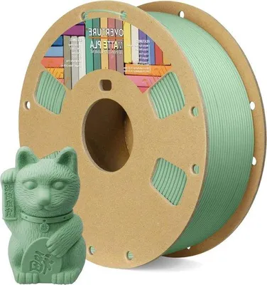 Produktbild von Mattes 3D-Drucker-Filament 1,75mm 1kg matt hellgrün