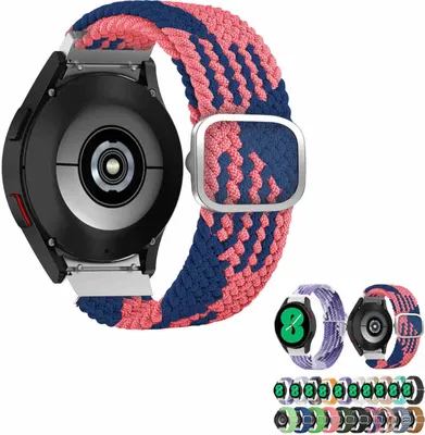 Obrázek produktu pro Pro Samsung Galaxy Watch 6 5 4 Normal Pro Classic všechny velikosti Tkaný nylonový řemínek