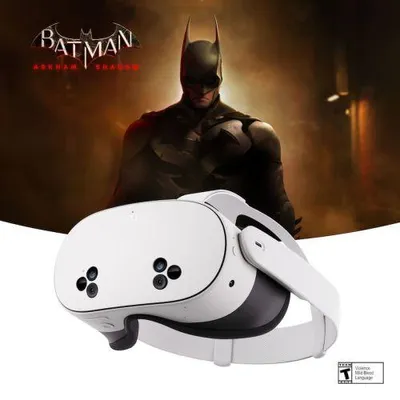 Produktbild von Meta Quest 3S 256GB Alles-in-einem VR-Headset mit Batman: Arkham Shadow Spiel Bundle, Weiß EU SK-1000209-01