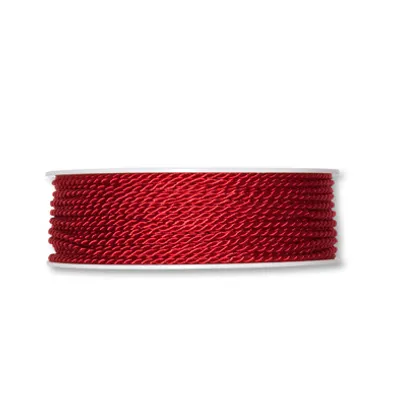 Produktbild von Kordel Rot 2mm 50m Dekokordel Bastelseil Weihnachtsdeko