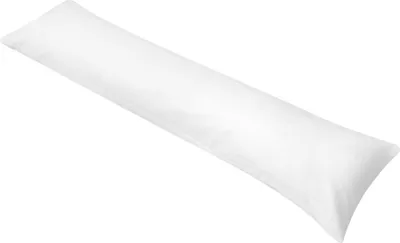 Obrázok produktu pre Tvarovaný vankúš pre spanie na boku, 40x145 cm, biely