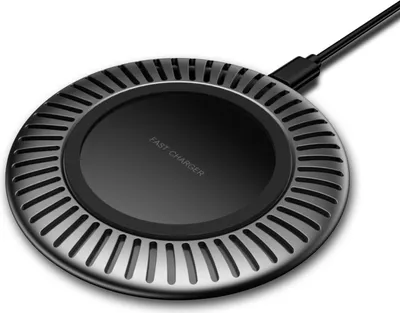 Productafbeelding van Draadloze snellader Qi 15W, oplaadstandaard, dock voor iPhone/Samsung/LG, zwart