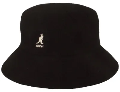 Kangol Bucket Hut Wool Lahinch in schwarz