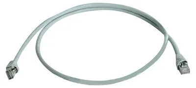 Imagen del producto de Cable de conexión de red Telegärtner, con conectores RJ-45, categoría CAT 6A, color gris, 50 metros