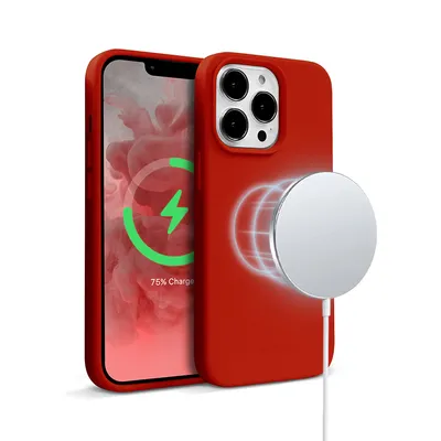 Immagine prodotto di Crong Color Cover Custodia magnetica per iPhone 13 Pro Max (rosso)