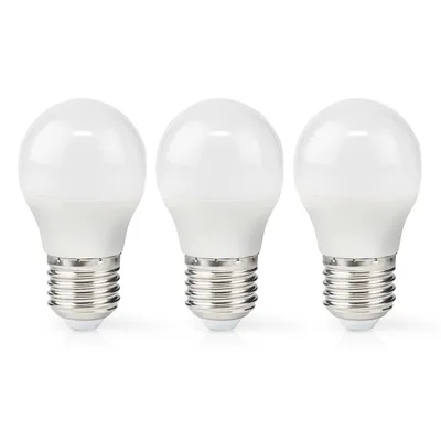 Produktbild von Nedis LED-Lampe E27 - G45 - 4.9 W - 470 lm - 2700 K - Warmweiss - Retro Style - Matte lampe - 3 Stück