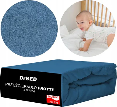 Produktbild von Spannbettlaken für Kinderbett 120 x 60 Frottee Atmungsaktiv Fleshy PL