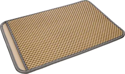 Produktbild von Flamingo Katzenstreu Matte Matz rechteckig beige, Maße: 61 x 41 x 1,3 cm