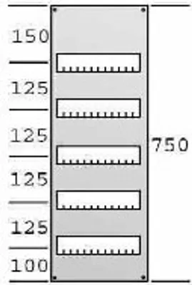 Produktbild von Striebel & John AS15 Abdeckung 750x250mm m.Schlitz 2CPX062810R9999