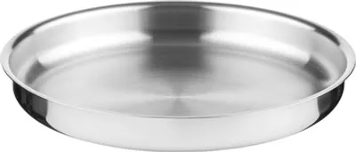 Produktbild von Servierplatte aus Edelstahl, Durchmesser 22 cm
