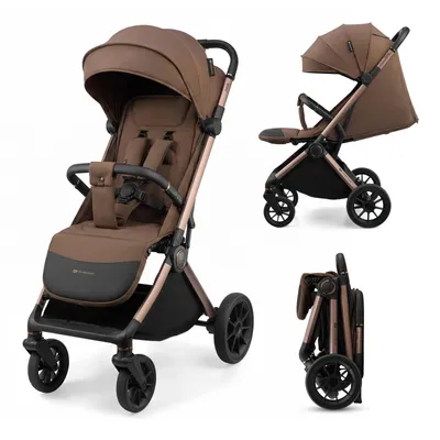 Produktbild von Kinderkraft DAVE Buggy mit Autofolding-System, bis 22 kg, große Räder, Braun