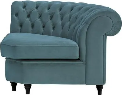 Image de Chesterfield - Module d’angle arrondi-Velluto-12-black