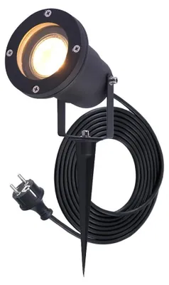 Image de HOFTRONIC - Spot à piquet LED jardin 4W 345lm 2700K IP65 Noir