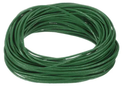 Runde Lederband-Schnürsenkel, 1 mm, 11 Yards, dunkelgrün, für DIY