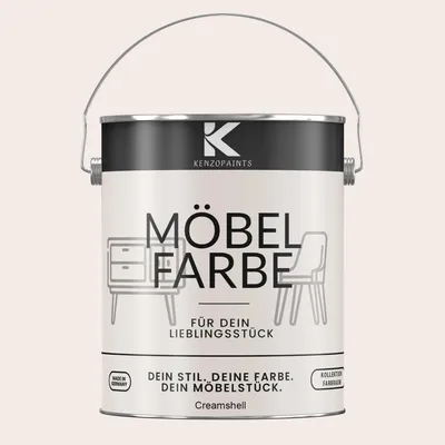 Produktbild von Kenzopaints 2,5Liter Möbelfarbe Möbellack Buntlack Farbraum - Creamshell